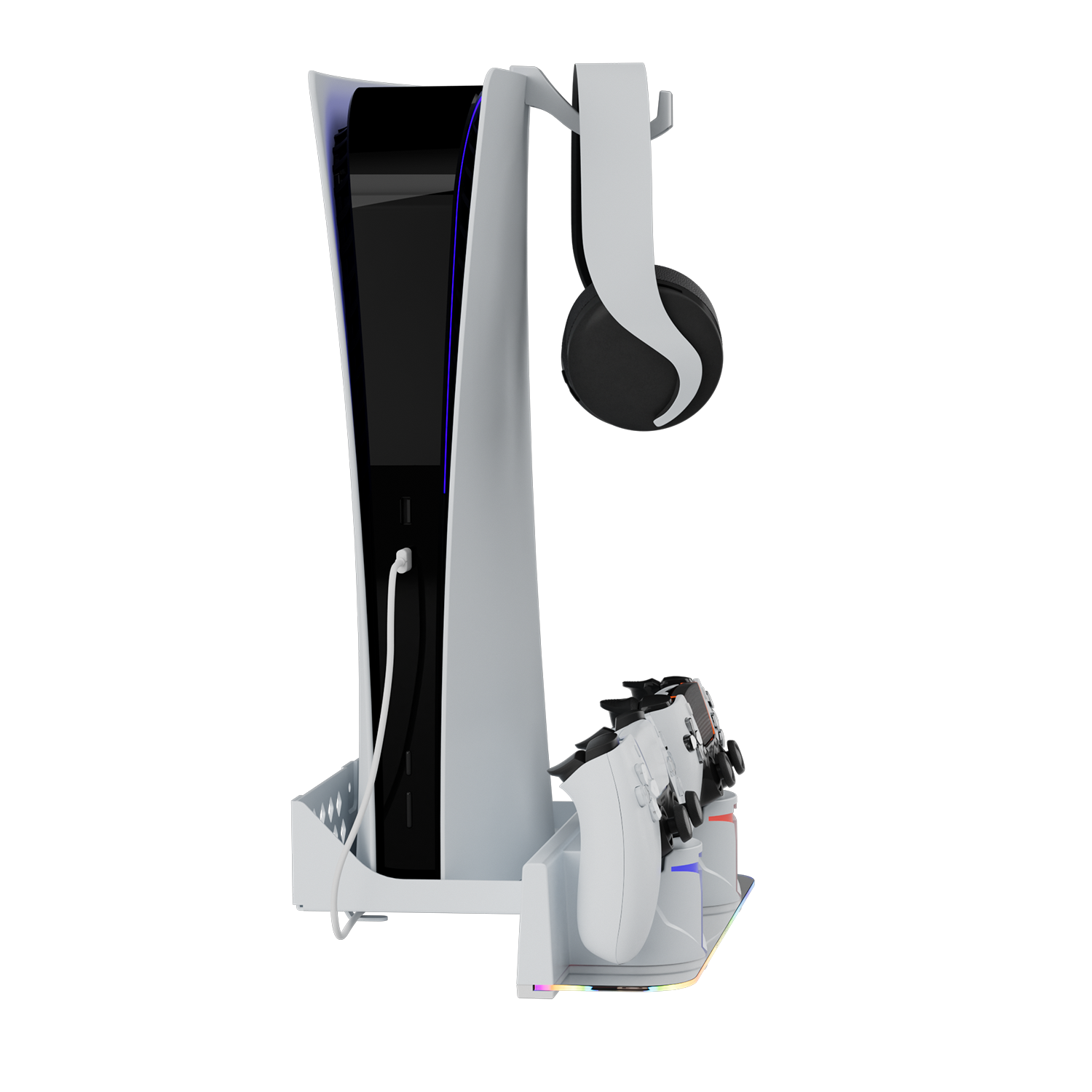 Hosanwell PS5 Wall Mount Kit with Charging Station White