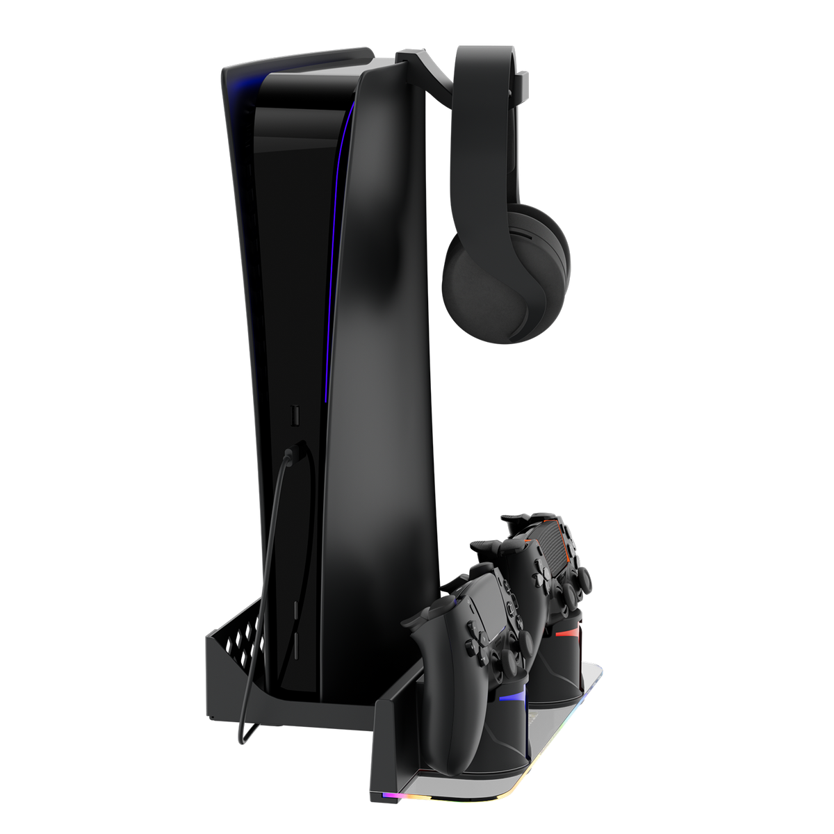 Hosanwell Black PS5 Wall Mount Kit for Dark Gaming Setups