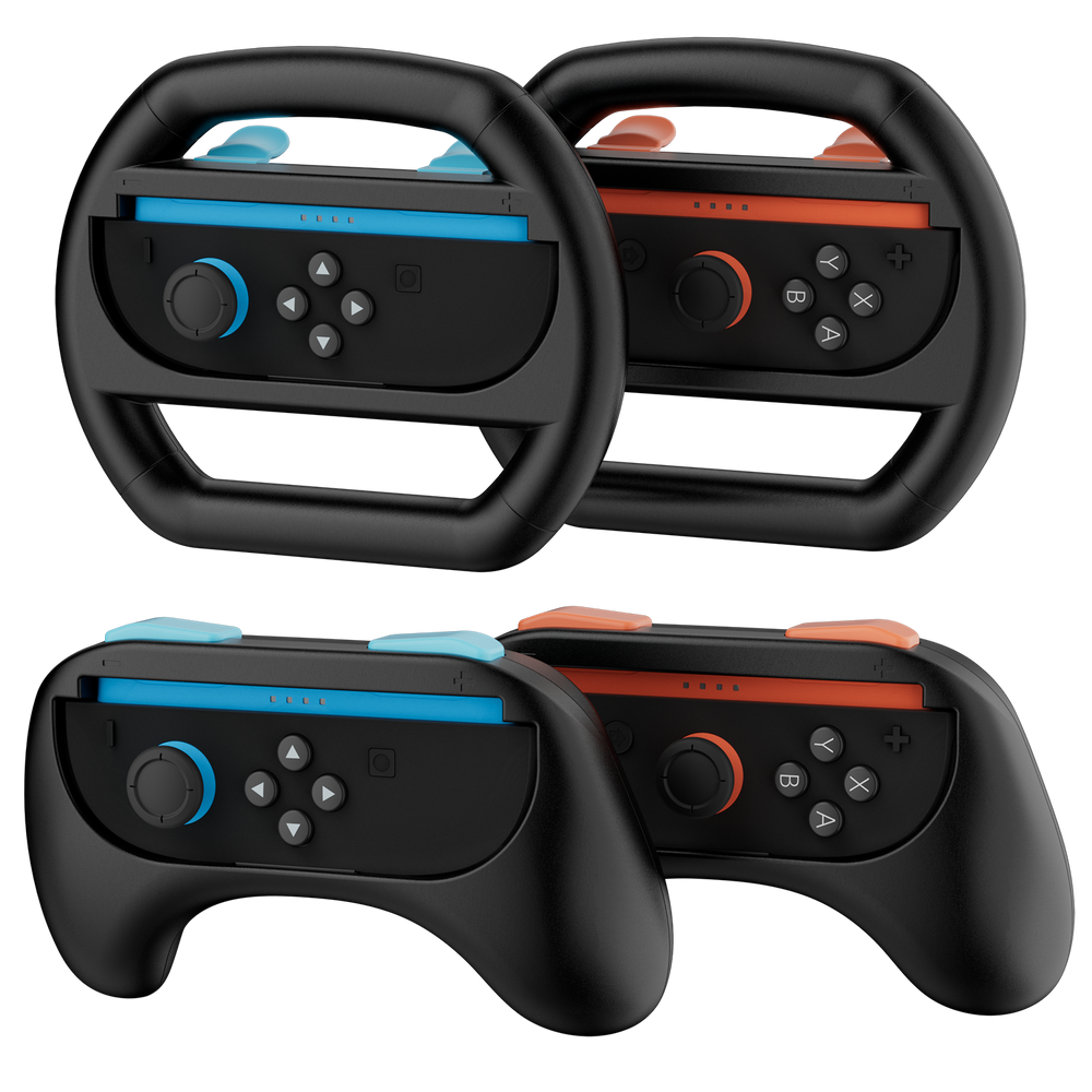 Hosanwell Switch 2 Steering Wheel & JoyCons Grip Kit