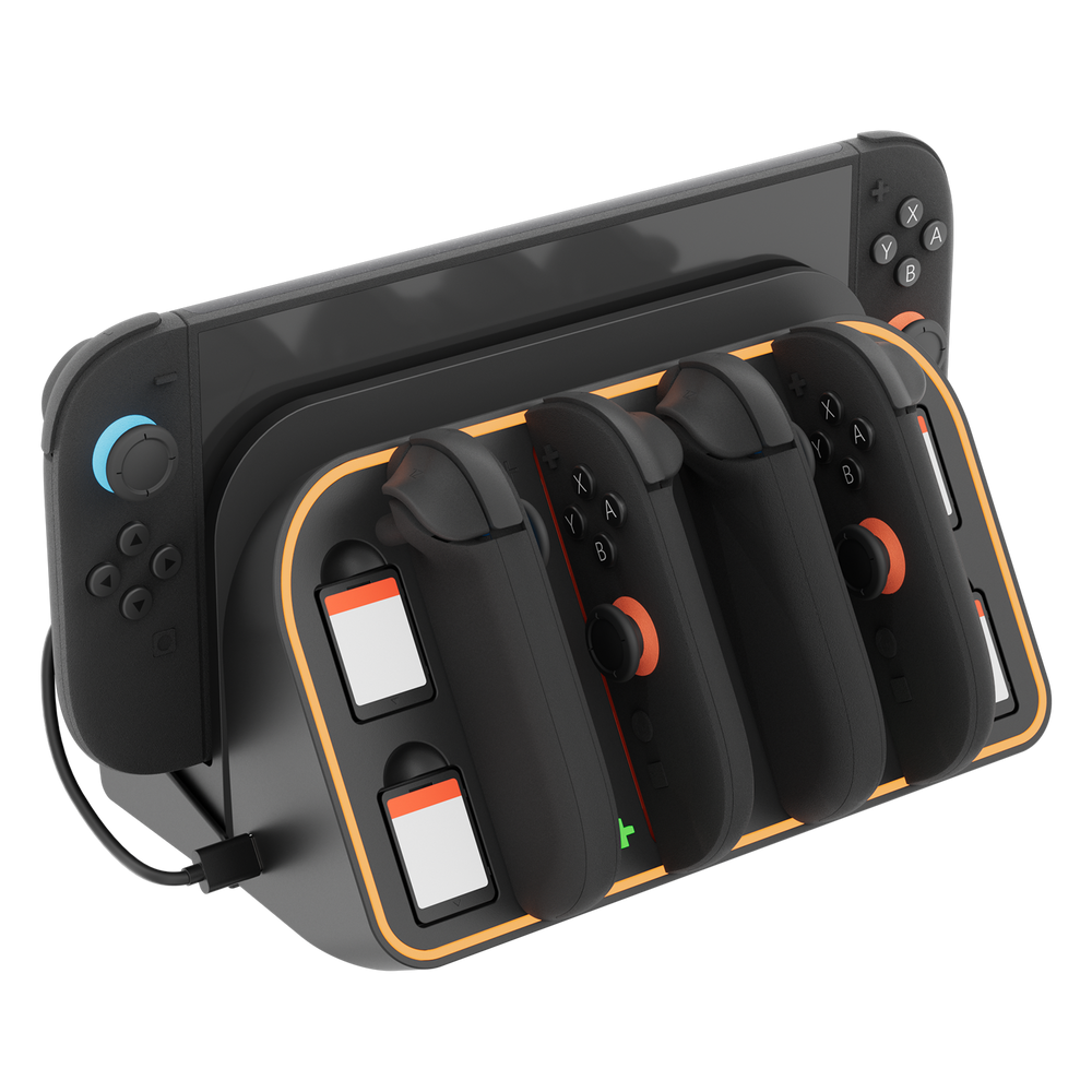 RGB Light Wall Mount for Switch 2, 4 Joy-Cons Charging