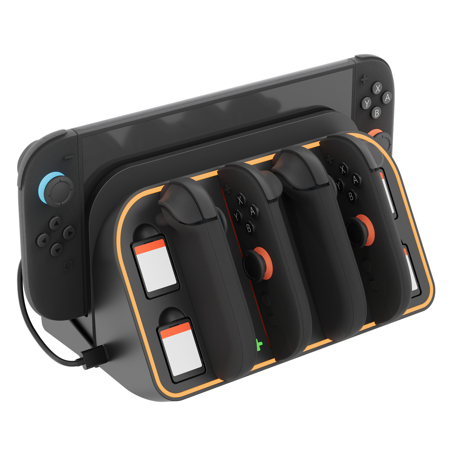 RGB Light Wall Mount for Switch 2, 4 Joy-Cons Charging