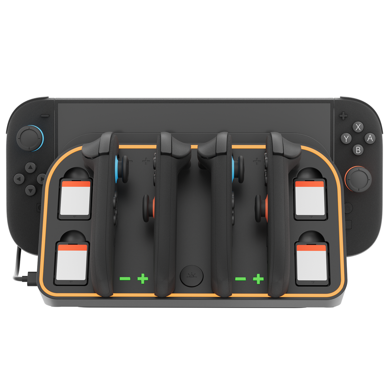 RGB Light Wall Mount for Switch 2, 4 Joy-Cons Charging