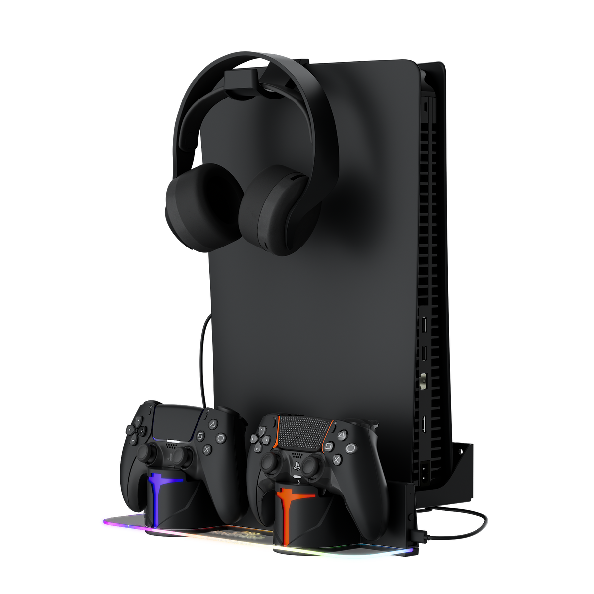 Hosanwell Black PS5 Wall Mount Kit for Dark Gaming Setups