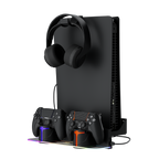 Hosanwell Black PS5 Wall Mount Kit for Dark Gaming Setups