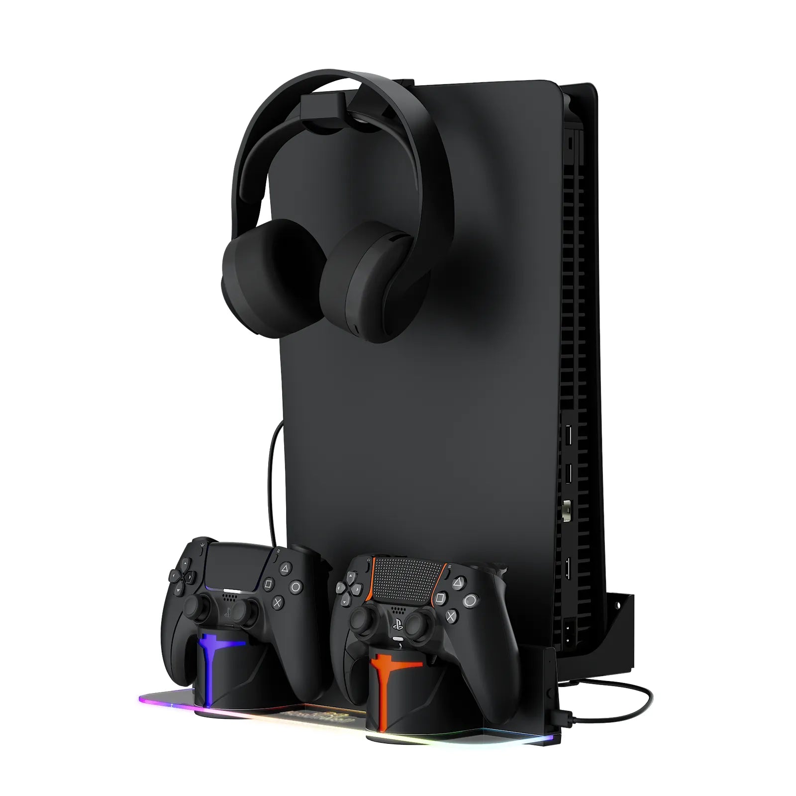 Hosanwell Black PS5 Wall Mount Kit for Dark Gaming Setups