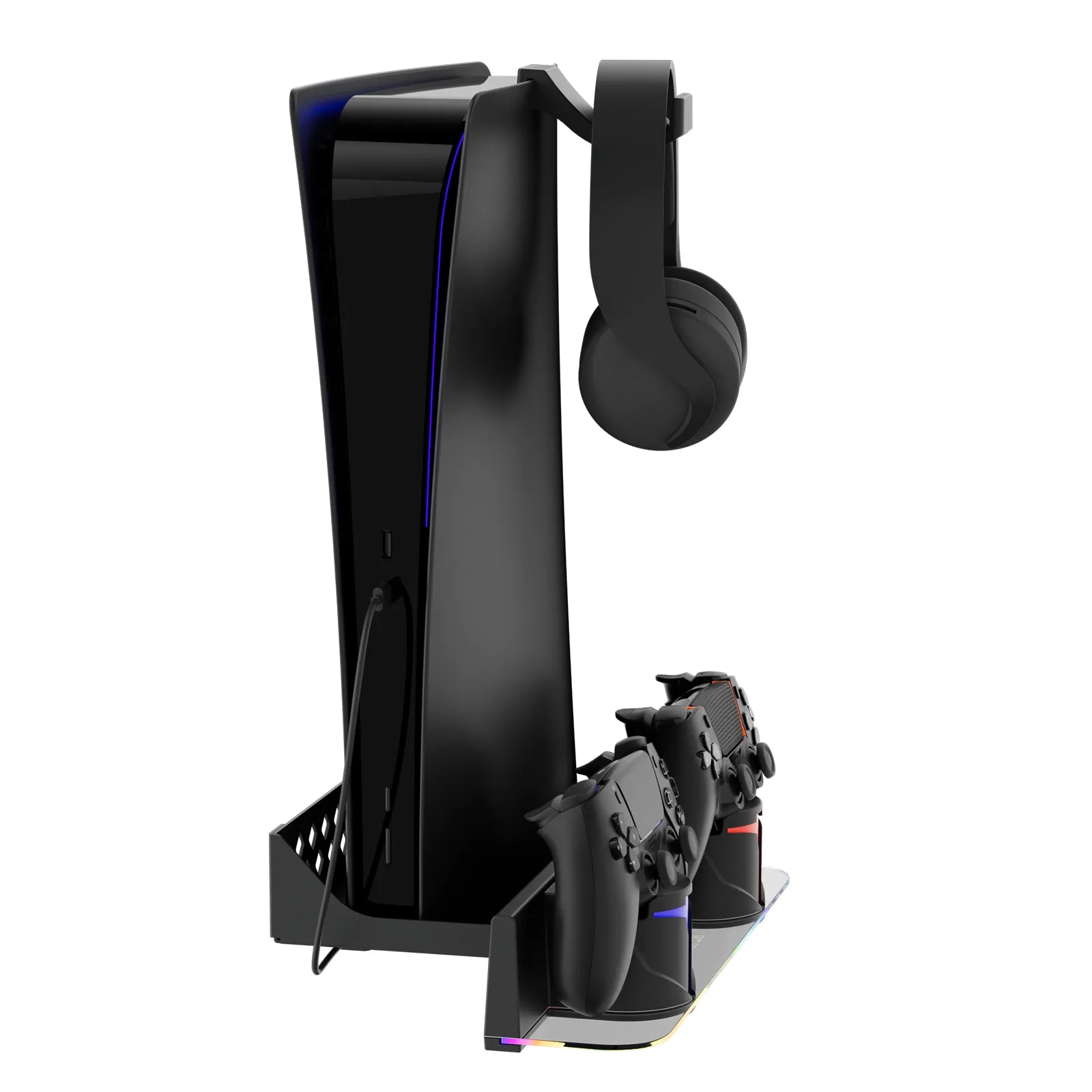 Hosanwell Black PS5 Wall Mount Kit for Dark Gaming Setups Secondary image