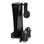 Hosanwell Black PS5 Wall Mount Kit for Dark Gaming Setups