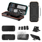 HOSANWELL 13-in-1 accessories kit for Nintendo Switch 2 with hard carrying case, silicone cover, screen protectors, thumb grips, and stand