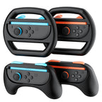 Hosanwell Switch 2 Steering Wheel & Joy-Con 2 Grip Kit – 4-Piece Set