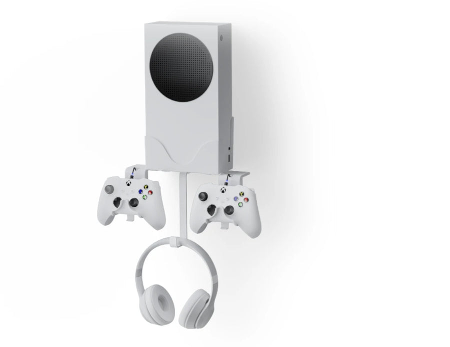 Xbox wall mount accessory setup for console and controllers