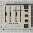 Switch 2 charging dock dimensions, USB-C port and 11 game card slots