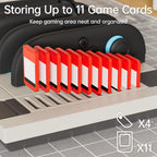 Switch 2 Joy-Con charging dock with storage for 11 game cards